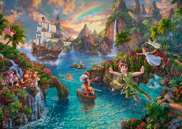 Tuotekuva 2 - Disney Peter Pan Thomas Kinkade Palapeli 1000 palaa Schmidt