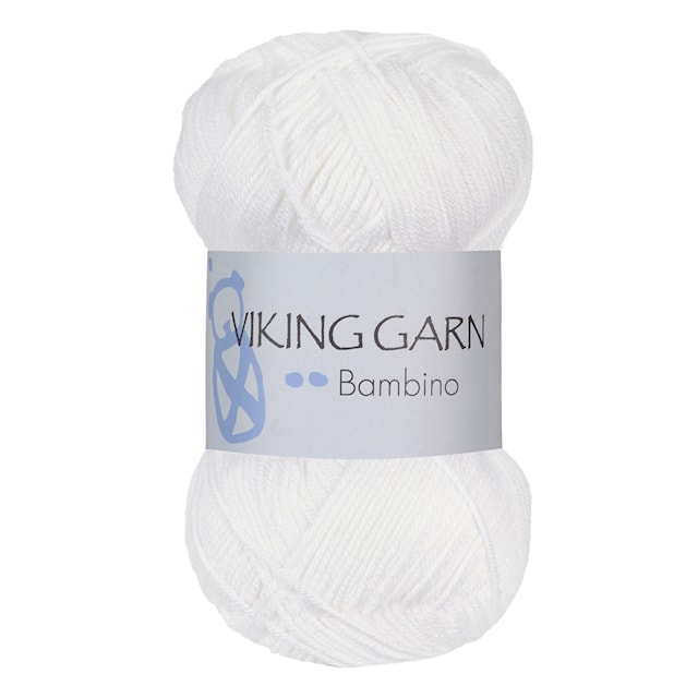 Bambino 50 g Hvit 400 Viking Garn