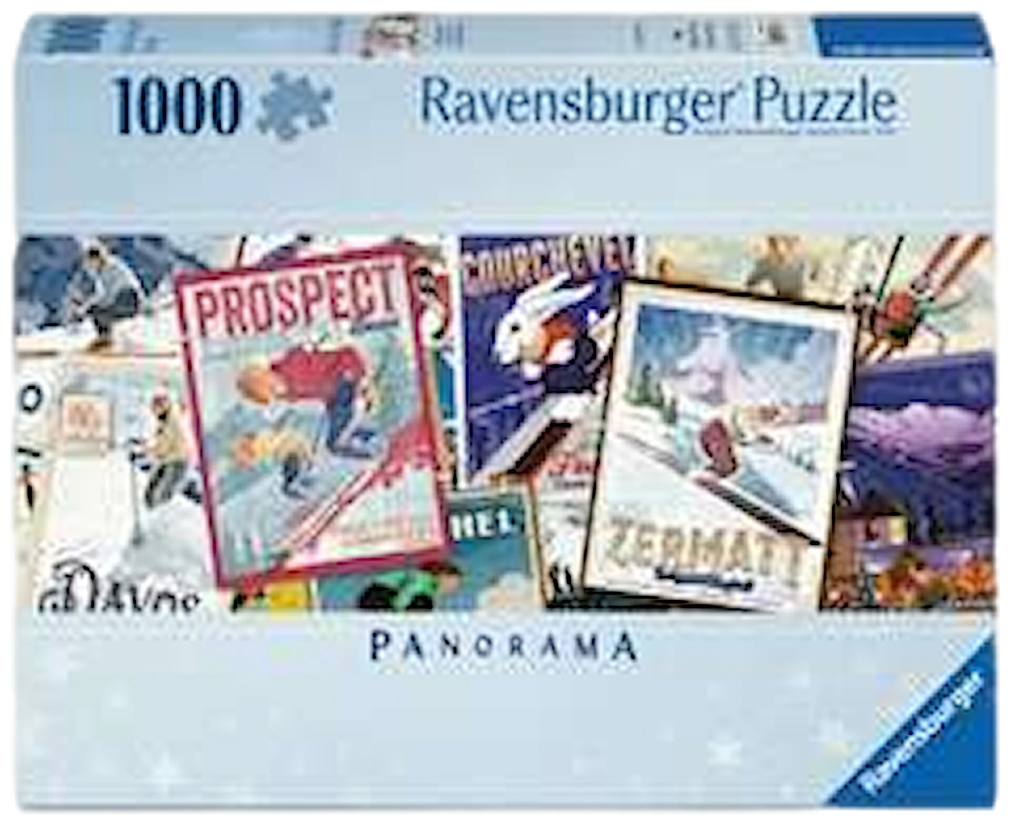 Tuotekuva ille Vintage Hiihtojulisteet Palapeli 1000 Palaa Ravensburger