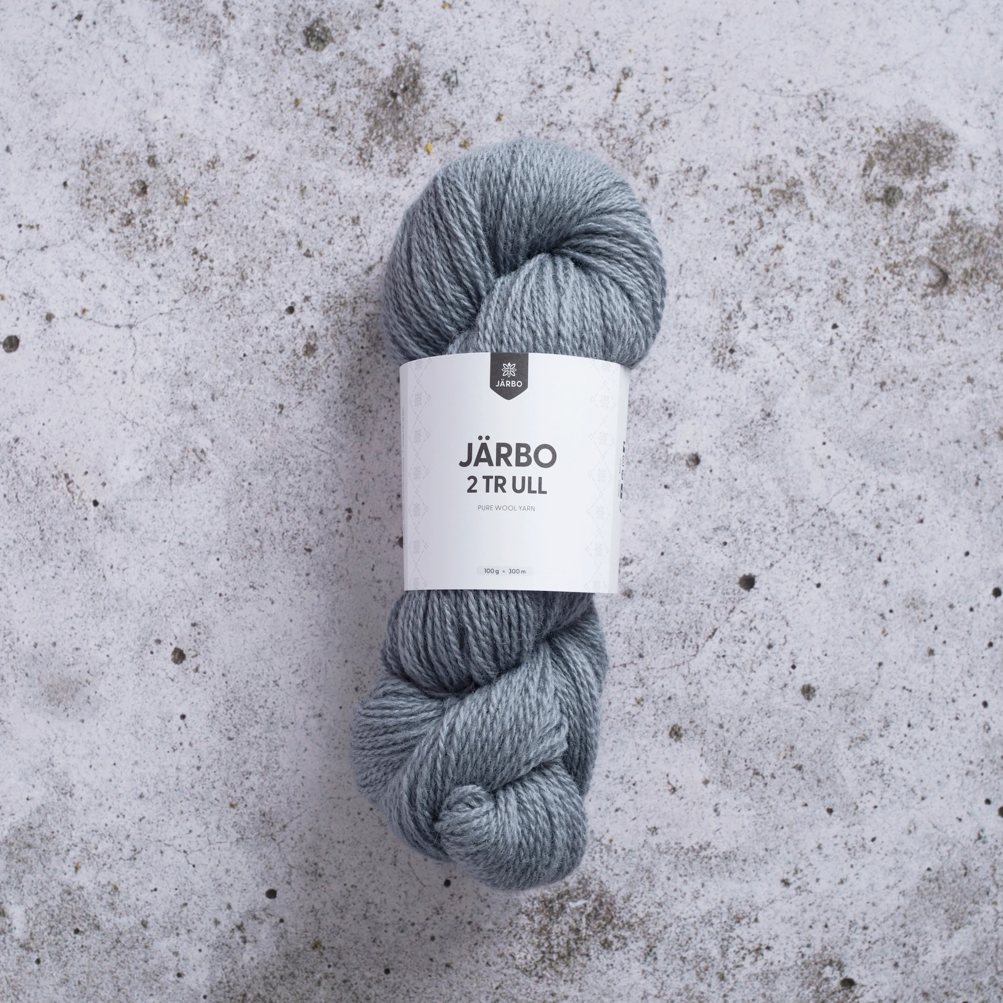 Produktbild för 2tr Ull 100 g Urban blue Järbo