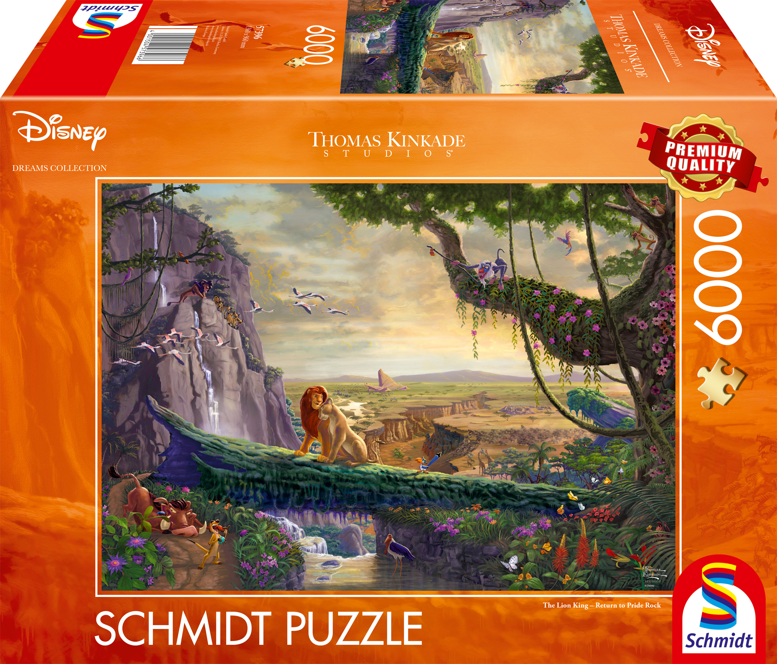 Pussel Disney The Lion King Return to Pride Rock 6000 bitar, Schmidt