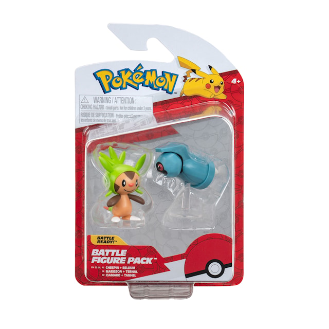 Tuotekuva 6 - Pokémon-toimihahmo 2-pakkaus Chespin ja Beldum
