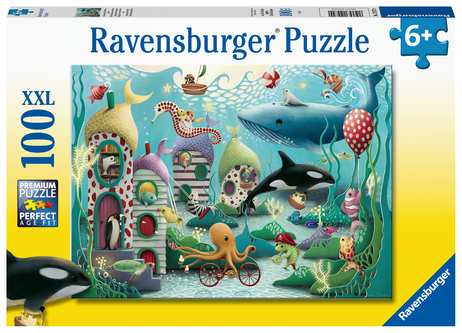 Djur under vatten Pussel 100 bitar Ravensburger