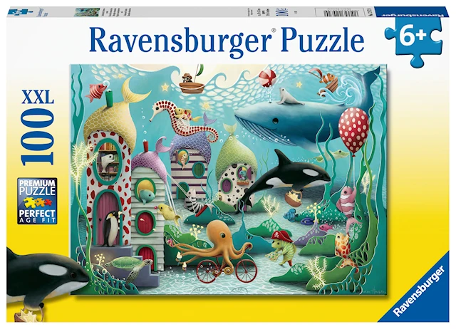 Djur under vatten Pussel 100 bitar Ravensburger