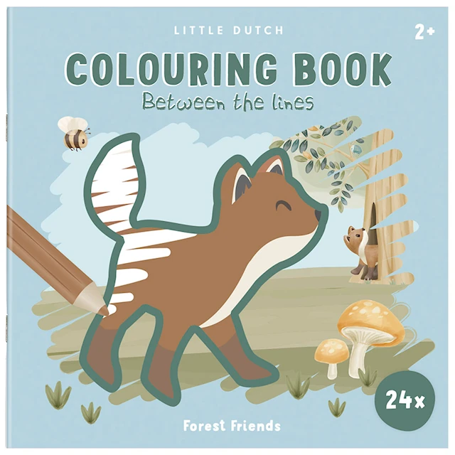 Forest Friends Målarbok Little Dutch