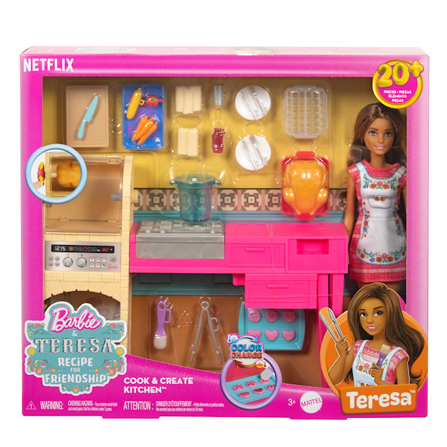 Produktbild 8 för Barbie Teresas Kök Lekset med Docka och Tillbehör