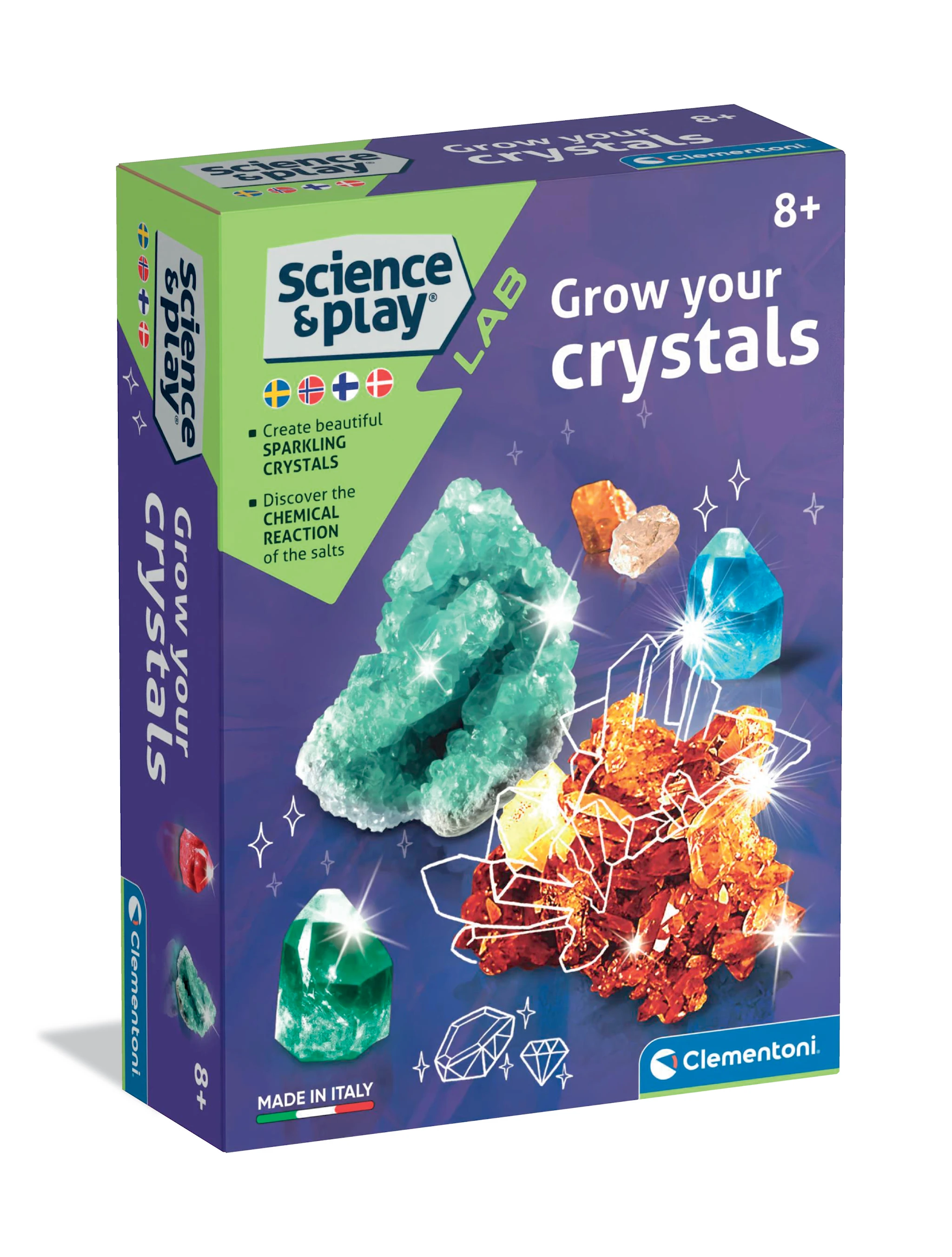 Produktbild för Mini Crystals Experimentlåda Clementoni