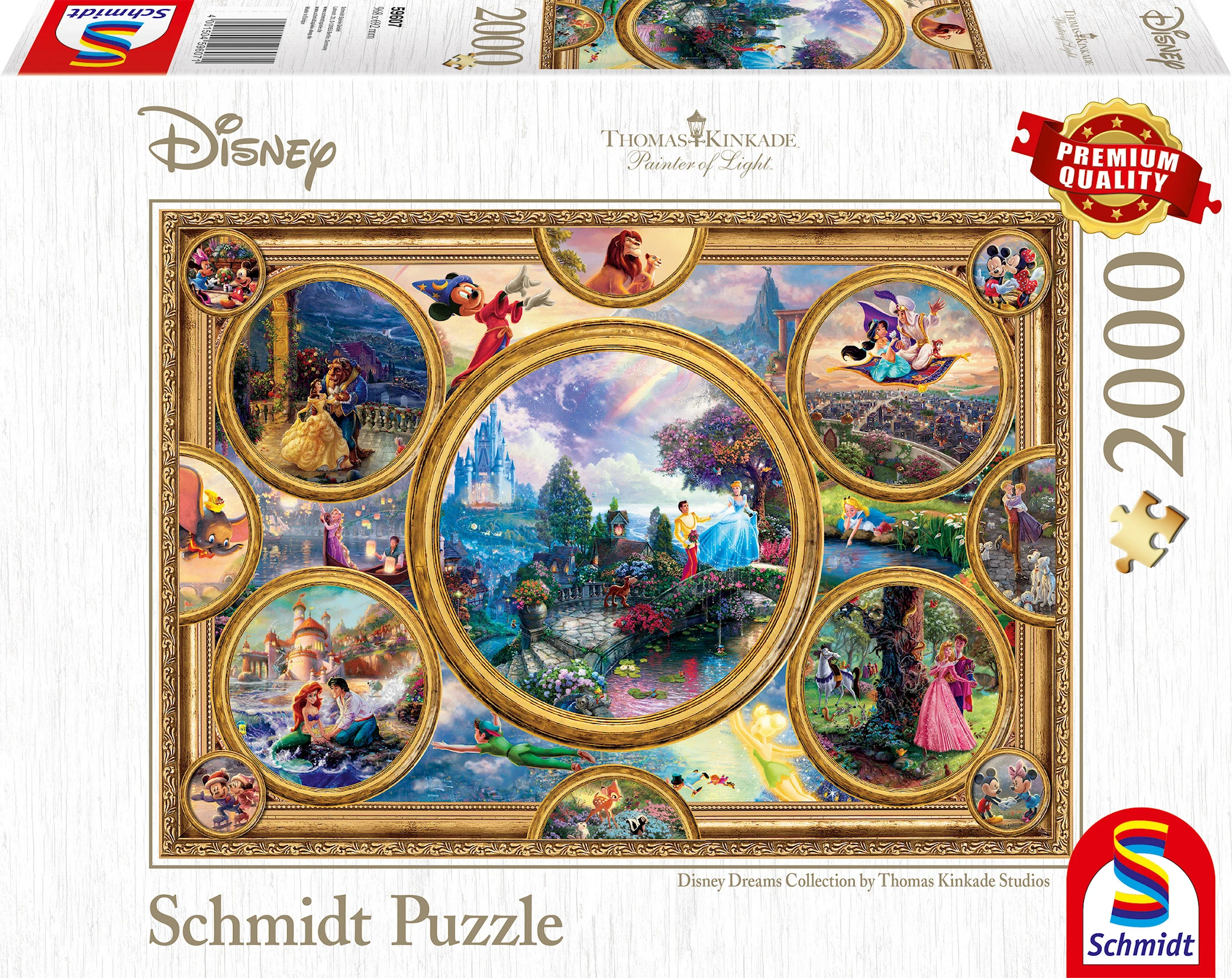 Tuotekuva ille Disney Dreams Collection Thomas Kinkade Palapelit 2000 palaa Schmidt