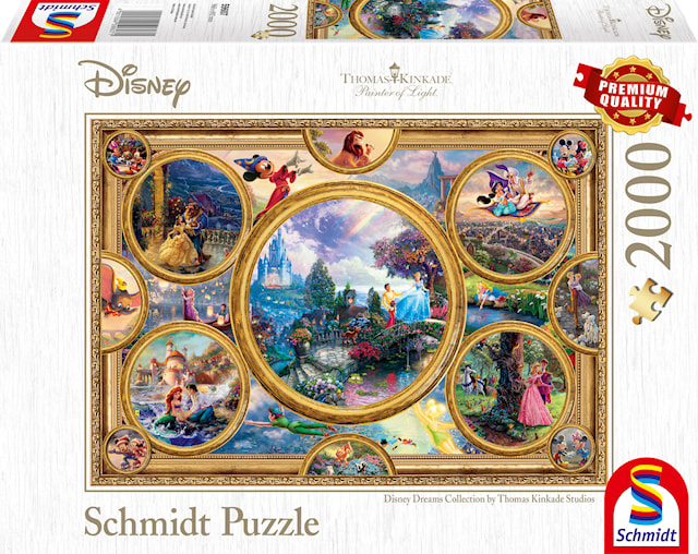 Produktbild 1 för Disney Dreams Collection Thomas Kinkade Pussel 2000 bitar Schmidt