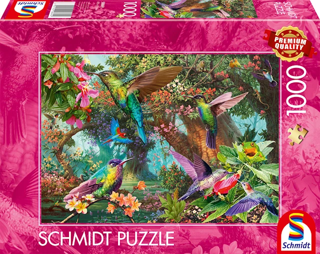 Palapeli Hummingbirds in a burst of colour 1000 palaa Schmidt