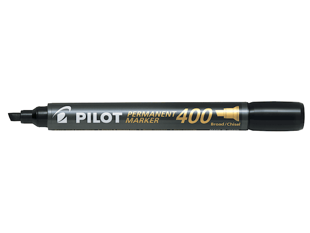 Merkintäkynä Permanentti Vinokärki 400 Musta Pilot