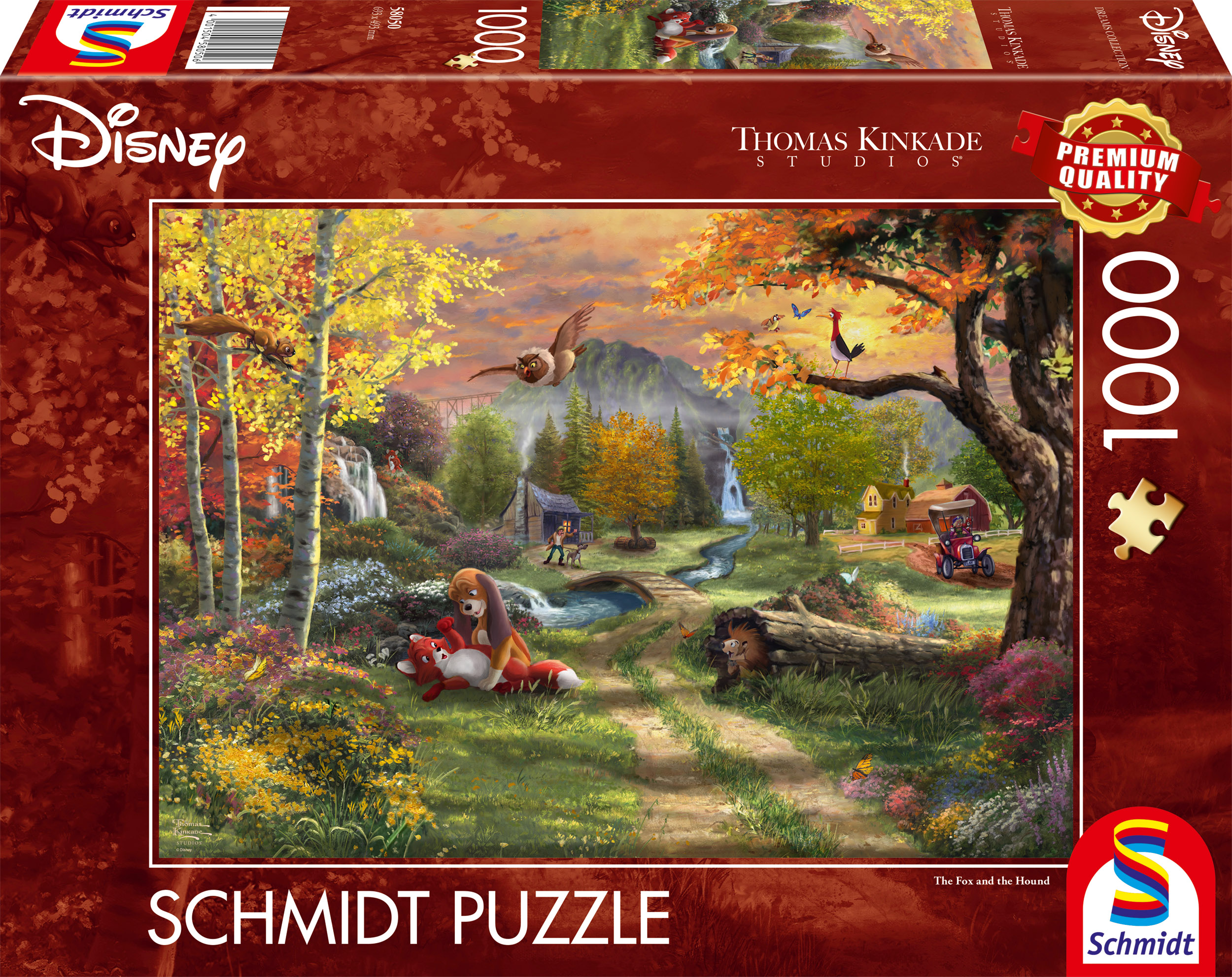 Disney, Fox And Hound Palapeli 1000 Palaa Schmidt