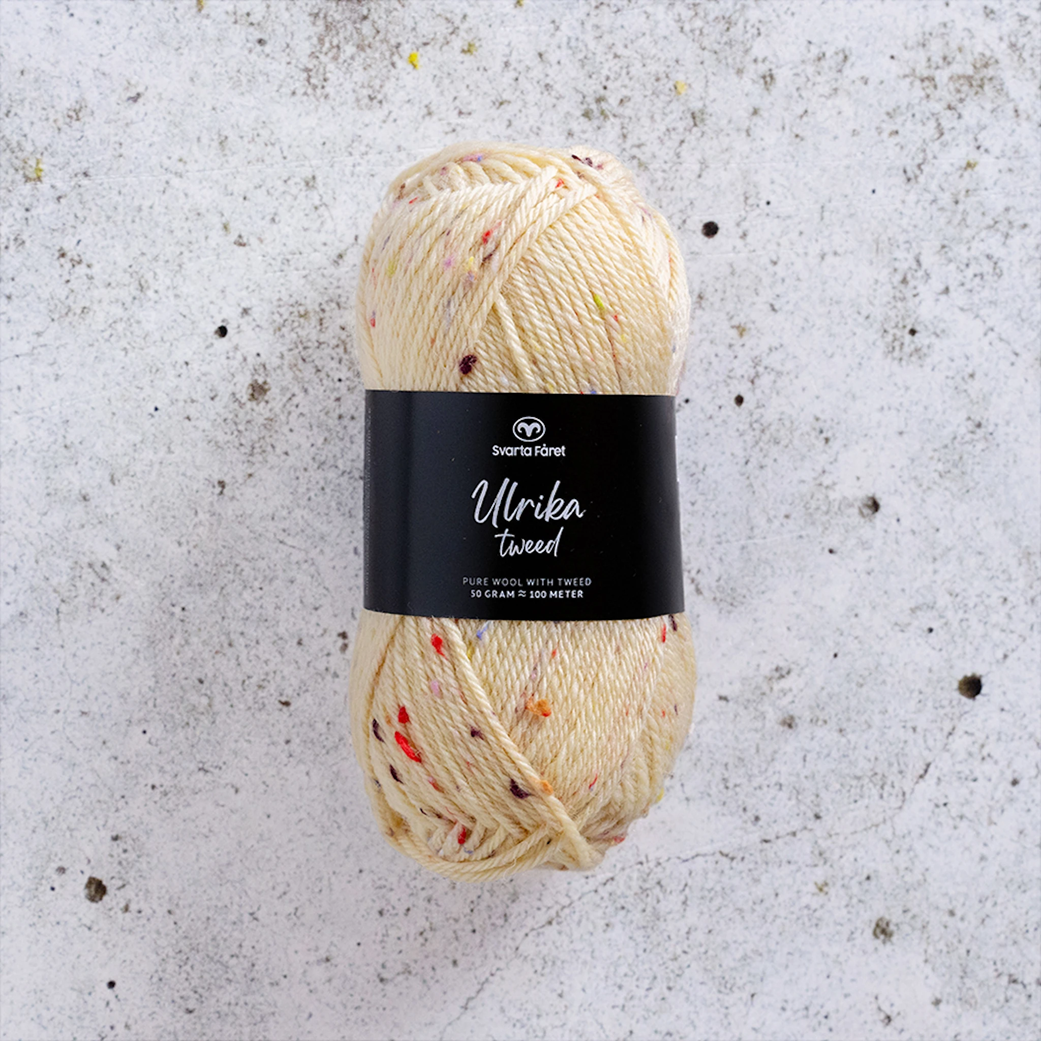 Produktbild för Ulrika Tweed Ullmix 50 g Svarta Fåret