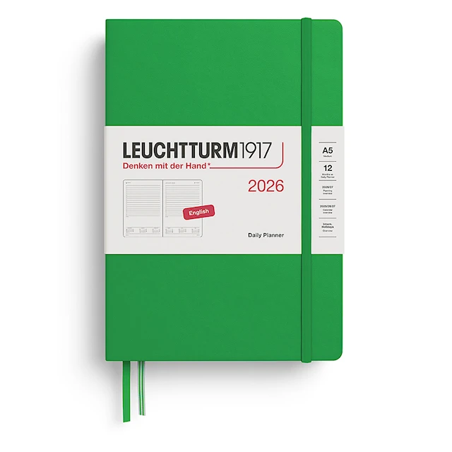 Daily Planner 2026 A5 Spring Leaf Leuchtturm1917