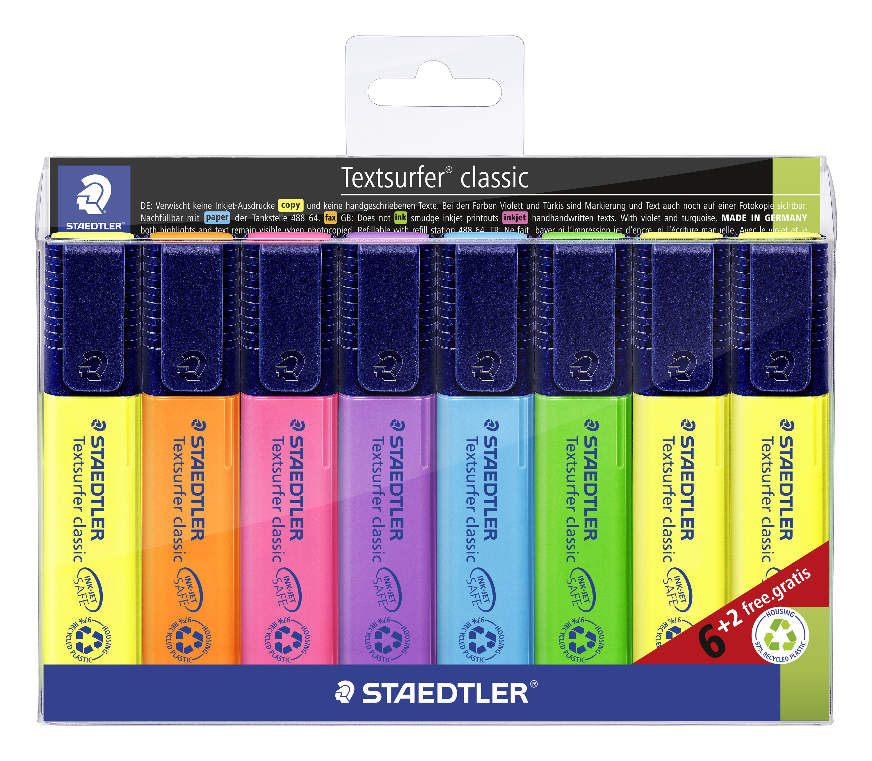 &Ouml;verstrykningspenna Textsurfer (6+2) Limited Edition Staedtler