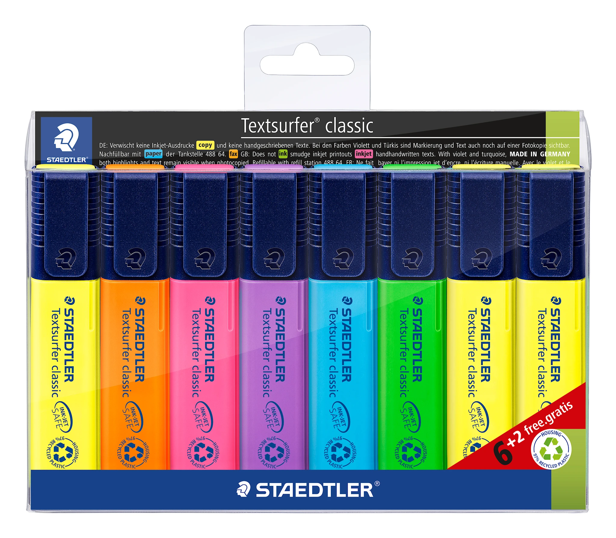 Produktbild för Överstrykningspenna Textsurfer (6+2) Limited Edition Staedtler