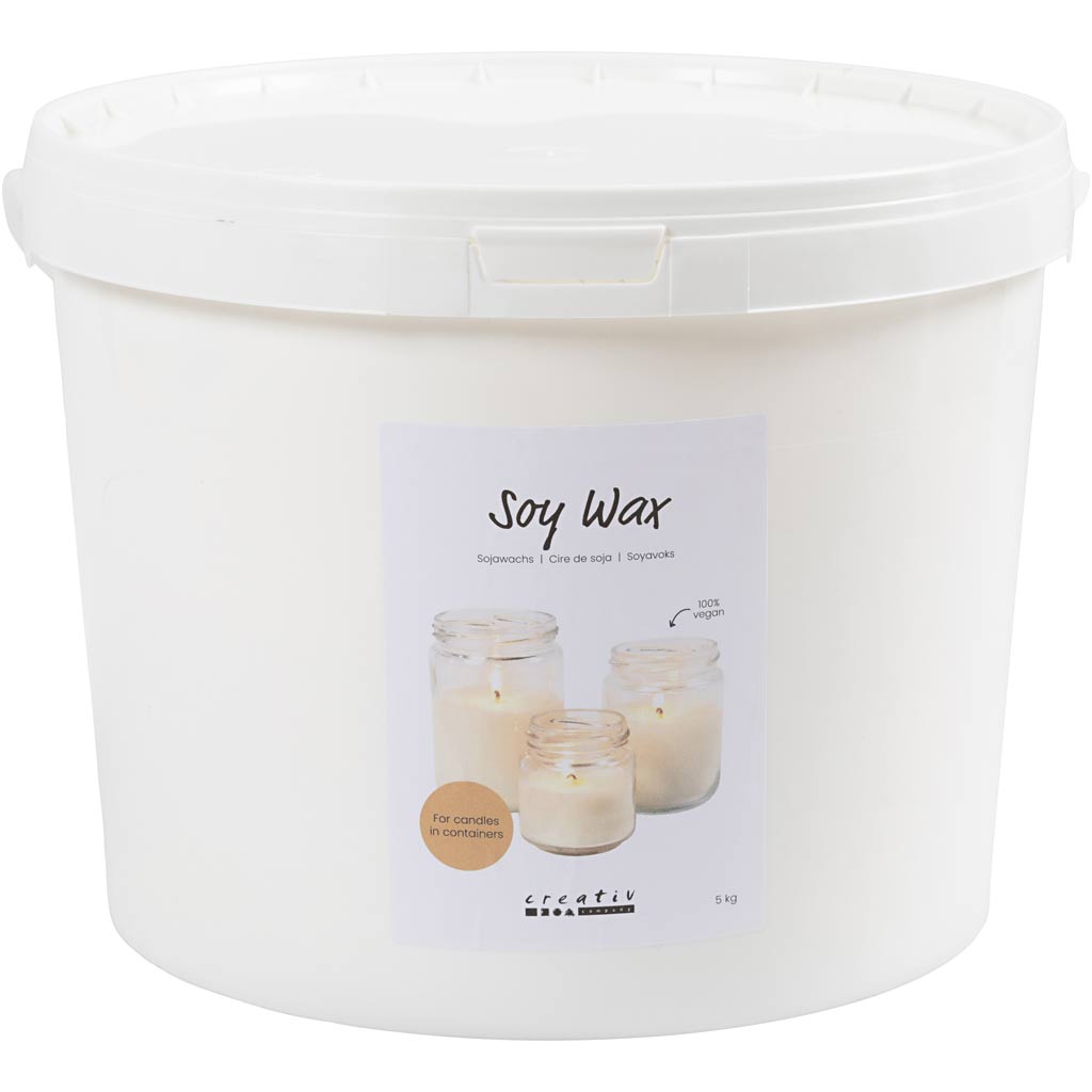 Sojavax för ljustillverkning ljus i behållare 5 kg