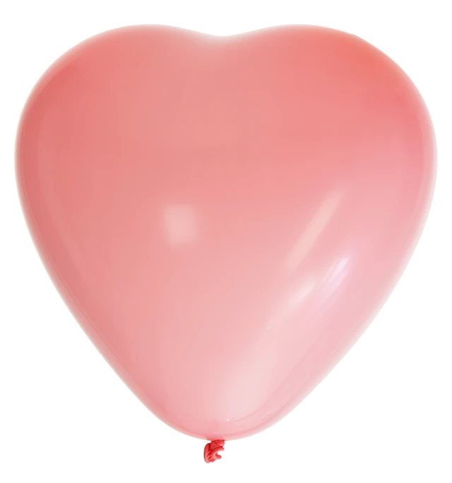 Ballonger Hjärtan rosa 8-pack