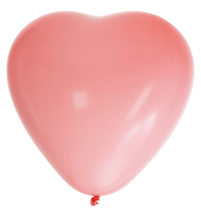 Hjerteballonger Rosa 8-pakning