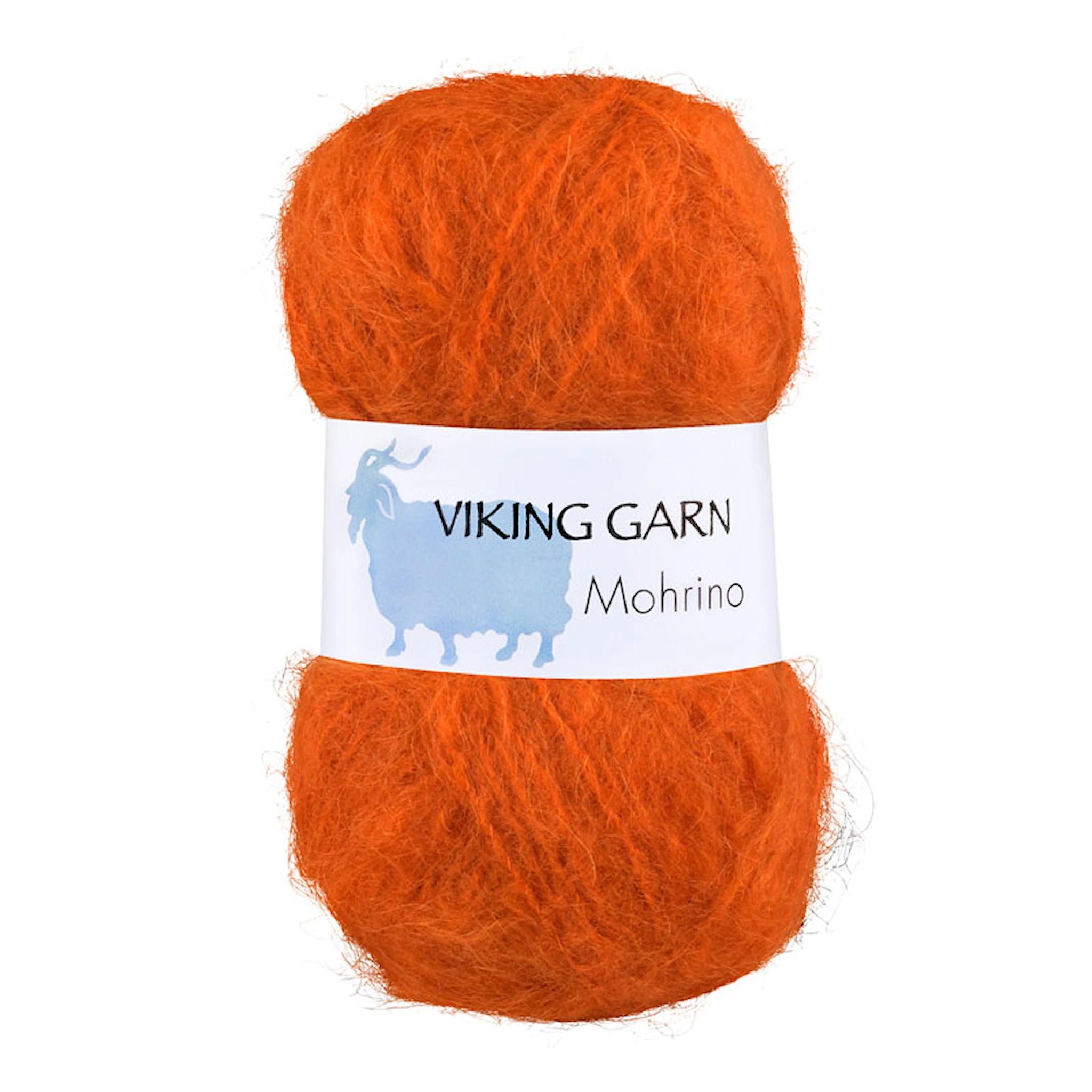 Produktbild för Mohrino Garn 50 g Orange 554 Viking Garn
