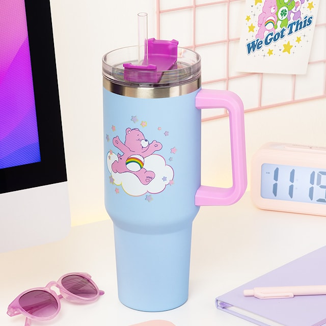 Produktbilde 2 for Care Bears 1200 ml Isolert Kopp med Sugerør, Paladone