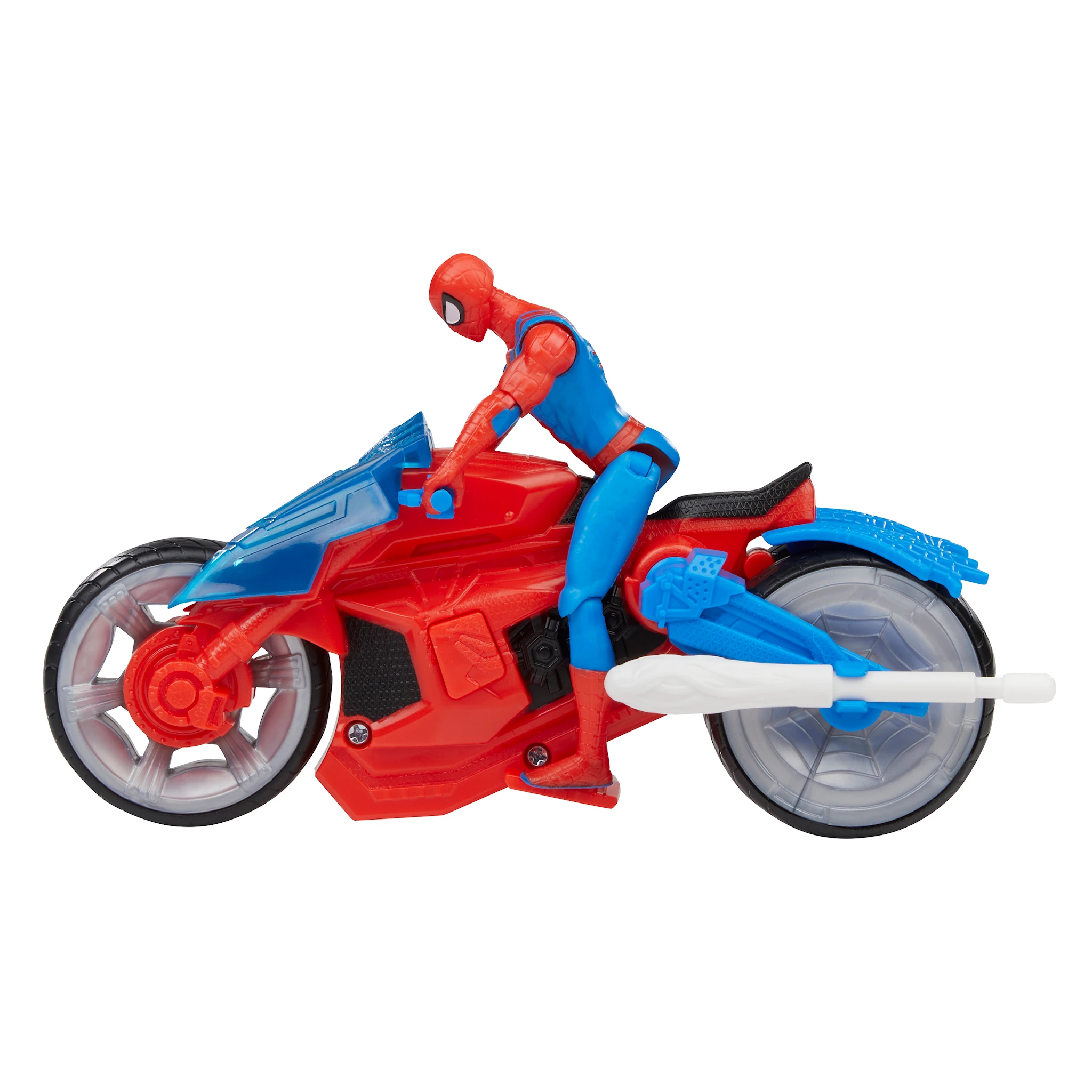 Produktbild för Spider-Man 10 cm Actionfigur med Fordon Spiderman