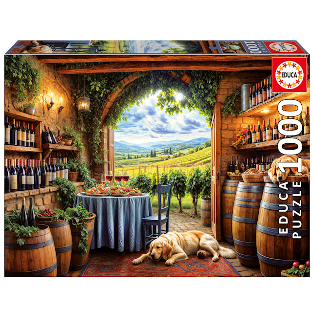 Puzzle Canes Et Vinum 1000 palaa, Educa