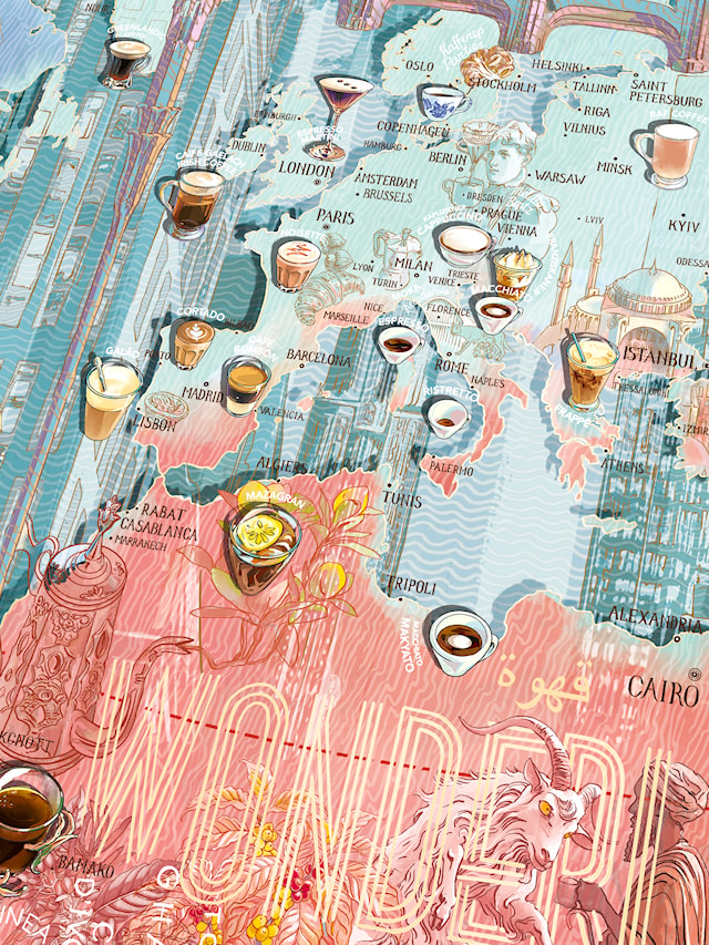 Produktbilde 5 for Puslespill Coffee Wonderland 1000 brikker, Water & Wines