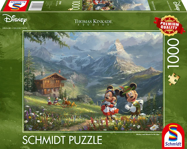 Palapeli Disney Mickey & Minnie in the Alps 1000 palaa Schmidt