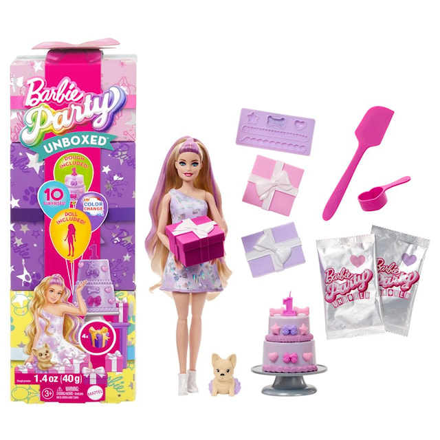 Produktbilde 1 for Barbie Party Uboks motedukke lyst hår