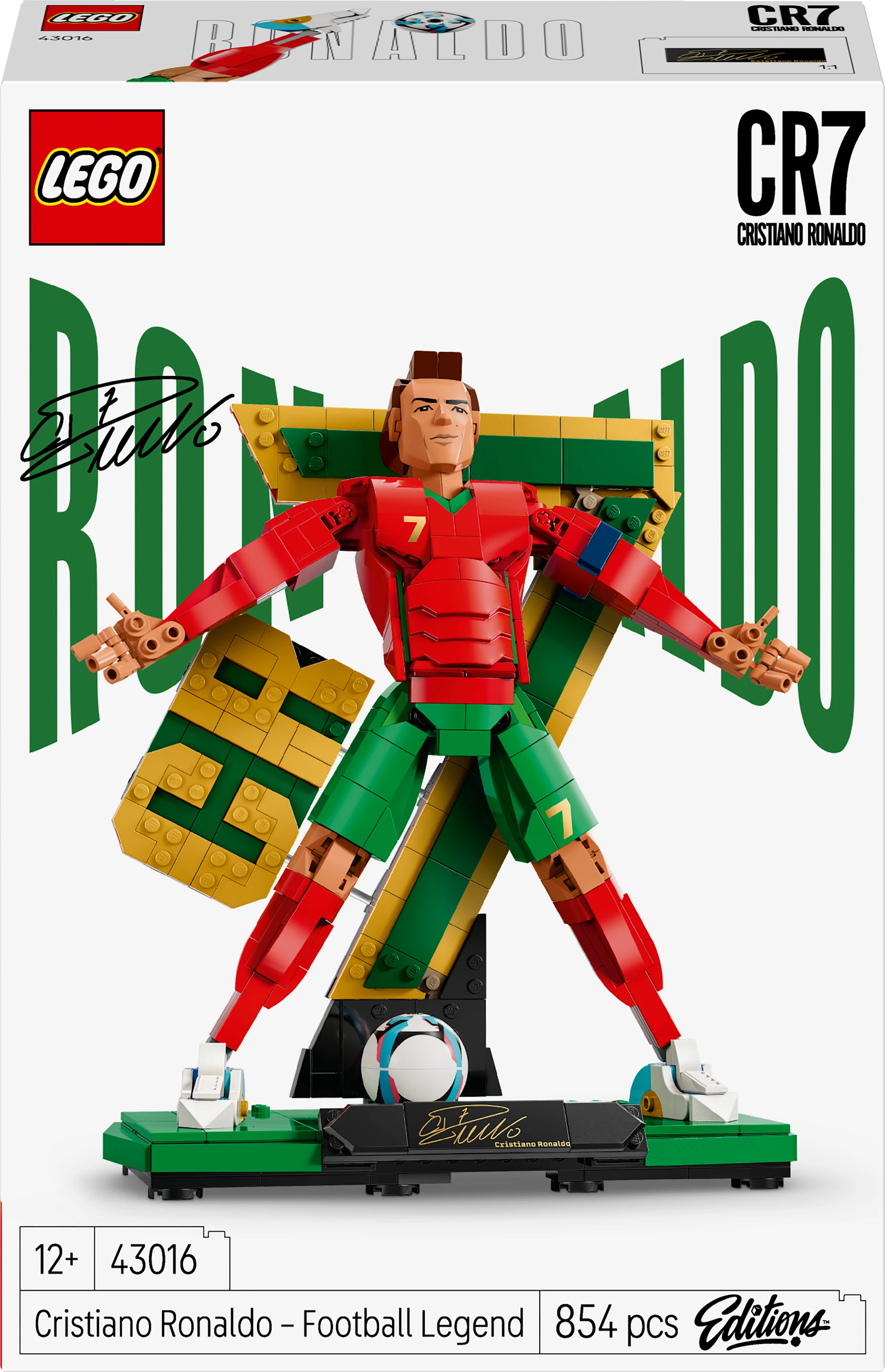 Tuotekuva ille LEGO® Editions Cristiano Ronaldo – Soccer Legend Set (43016)