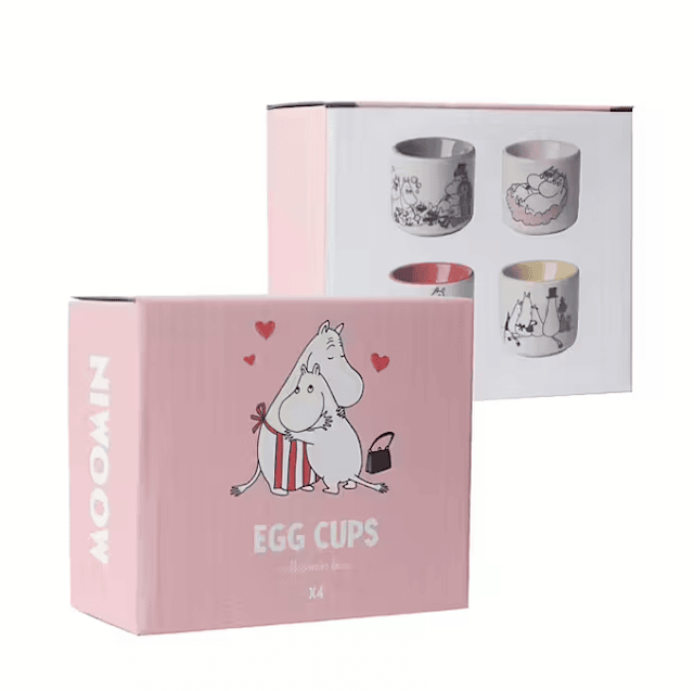Tuotekuva 3 - Munakupit Moomin Love 4 Kpl Pluto Design