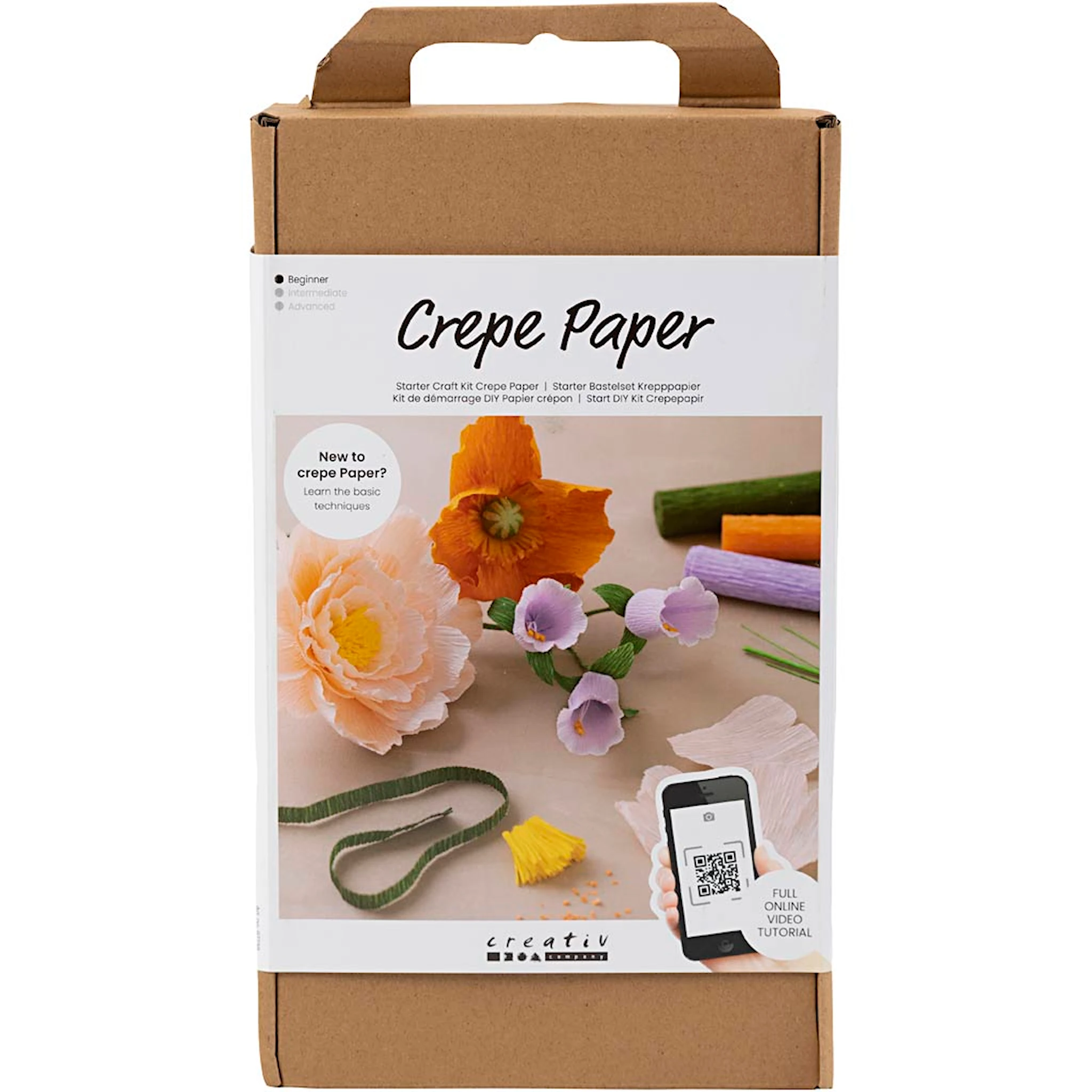 Produktbild för Start DIY Kit - Kräppapper Blommor Creativ Company