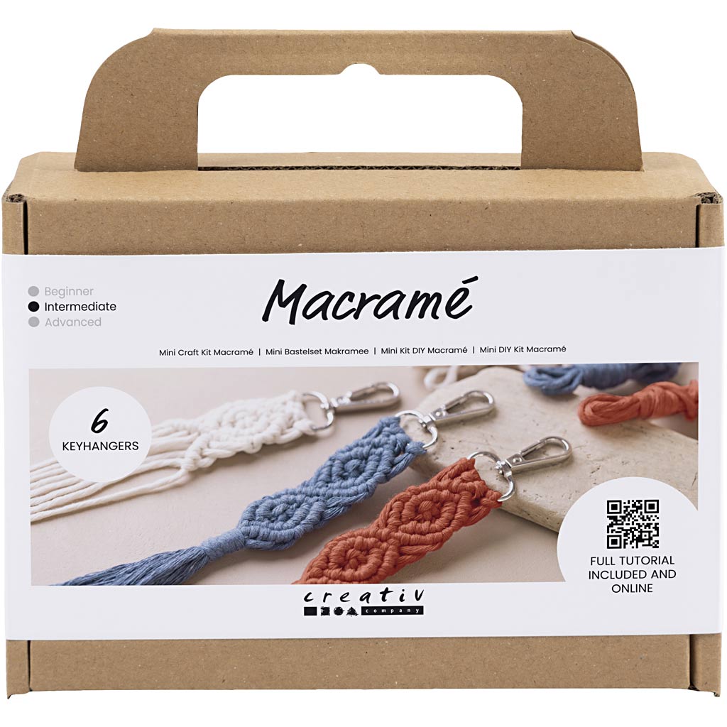 Mini DIY Kit Makramé Nyckelringar 1 förp.