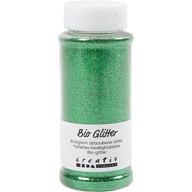 Produktbild 1 för Bio-glitter Grön 140 ml/ 1 burk
