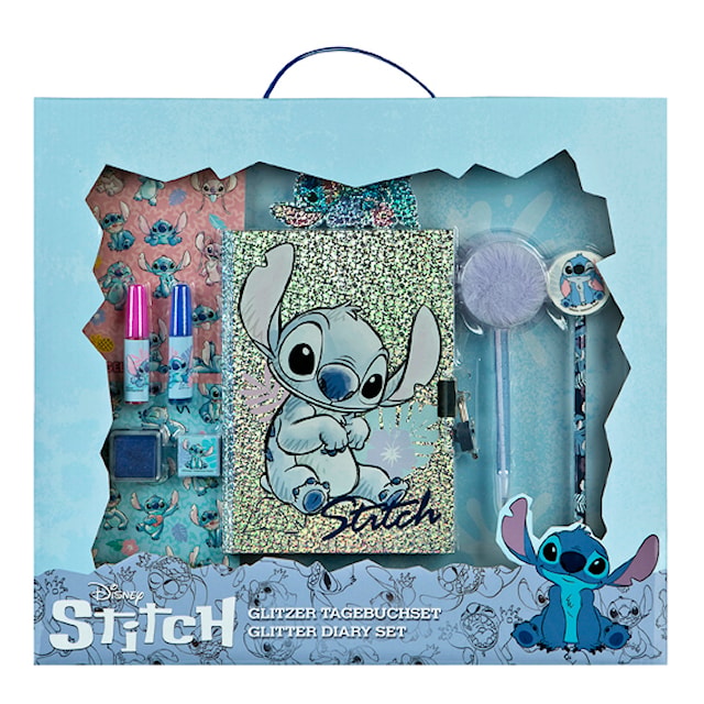 Tuotekuva 1 - Kimaltava Päiväkirjasetti Disney Stitch