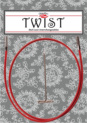 TWIST Red kabel 35 cm/Small [S] ChiaoGoo