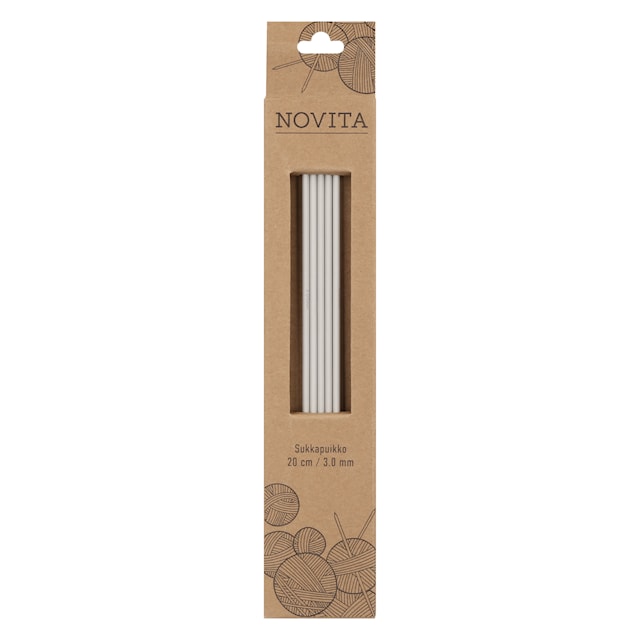 Tuotekuva 1 - Sukkapuikot Alumiini 20 cm 3.0 Novita