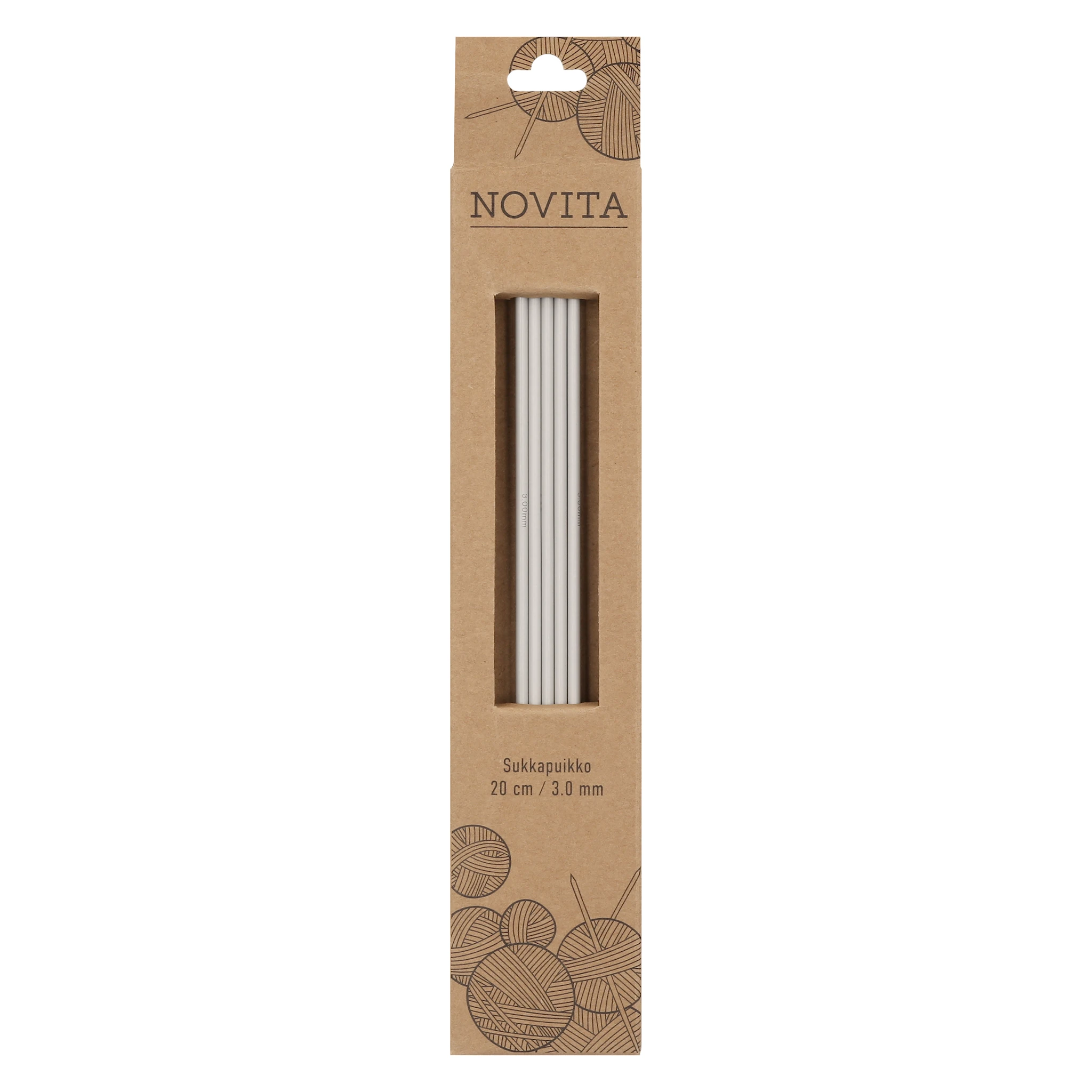 Tuotekuva ille Sukkapuikot Alumiini 20 cm Novita