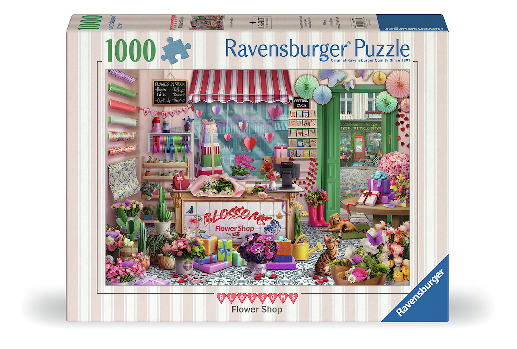 Produktbild för Blossoms Flower Shop Pussel 1000 Bitar, Ravensburger