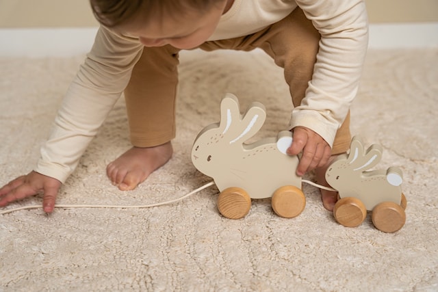 Produktbilde 2 for Trekk-Along Kaniner Baby Bunny FSC Little Dutch