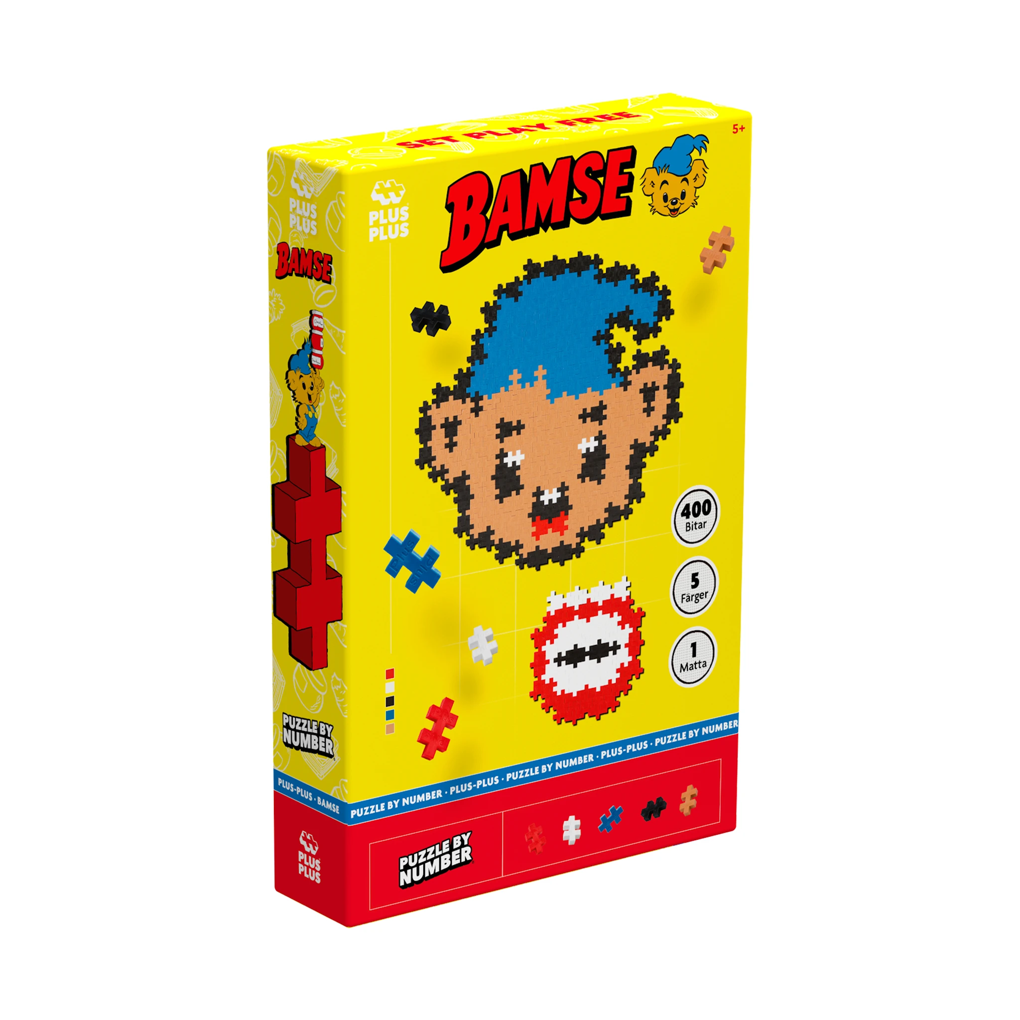 Produktbild för Plus-Plus Bamse & Dunderhonung 400 Bitar