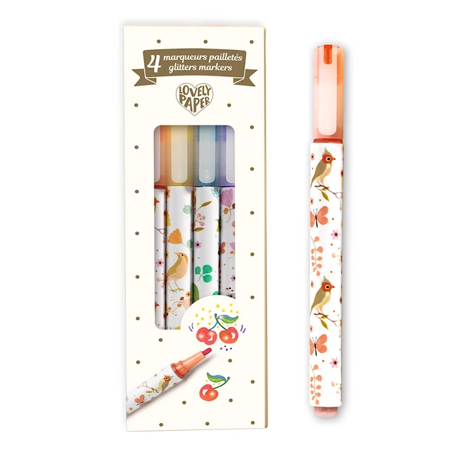 Djeco kuitukynät Glitter 6 kpl