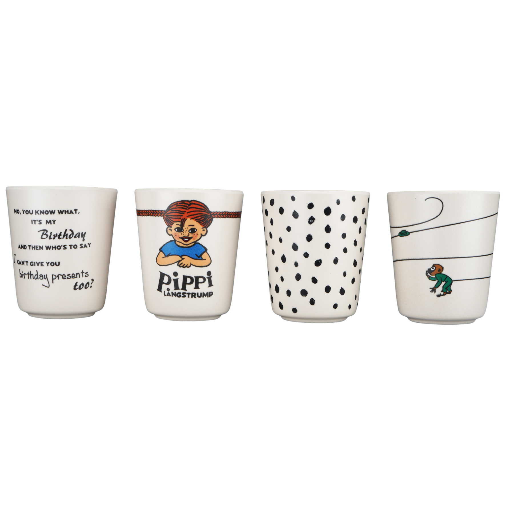 Pippi Barnglas 4-Pack Barbo-Toys
