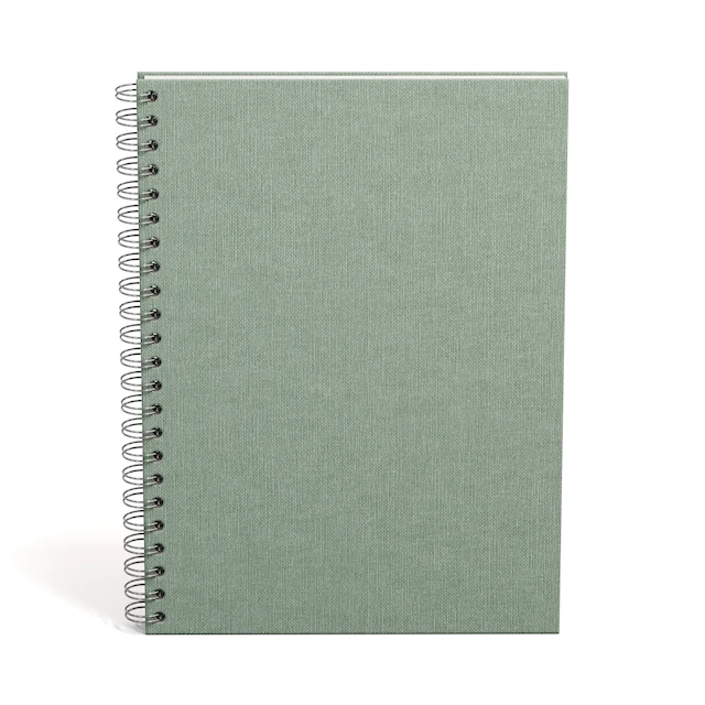 Anteckningsbok A4 Linjerad Soft Teal 90 Blad Bigso Box of Sweden
