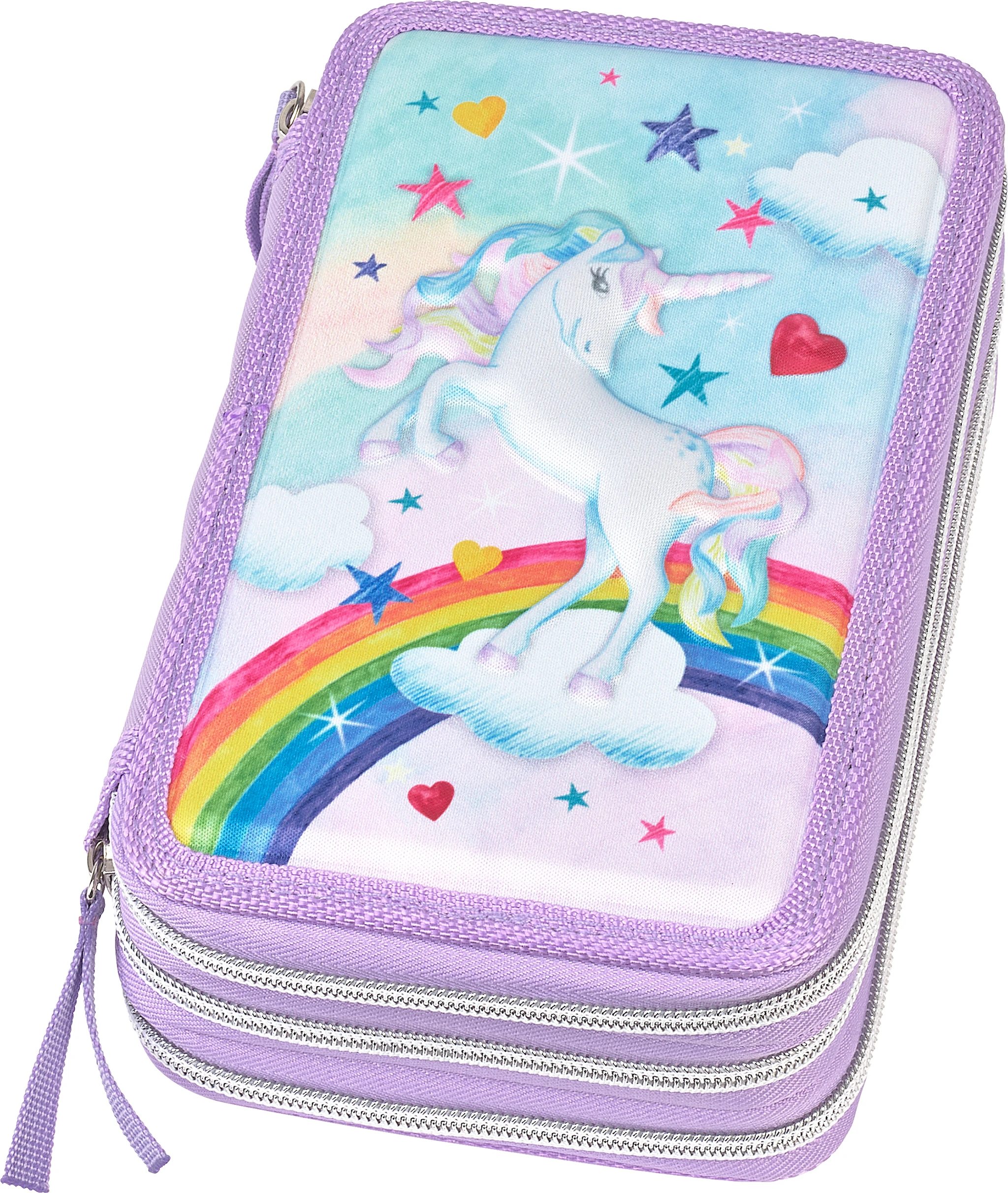 Produktbild för Pennfodral trippel Unicorn Faber Castell