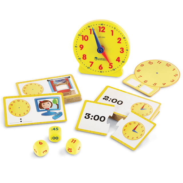 Tuotekuva 2 - Opi kellonajat - Aktiviteettisetti kellolla Learning Resources