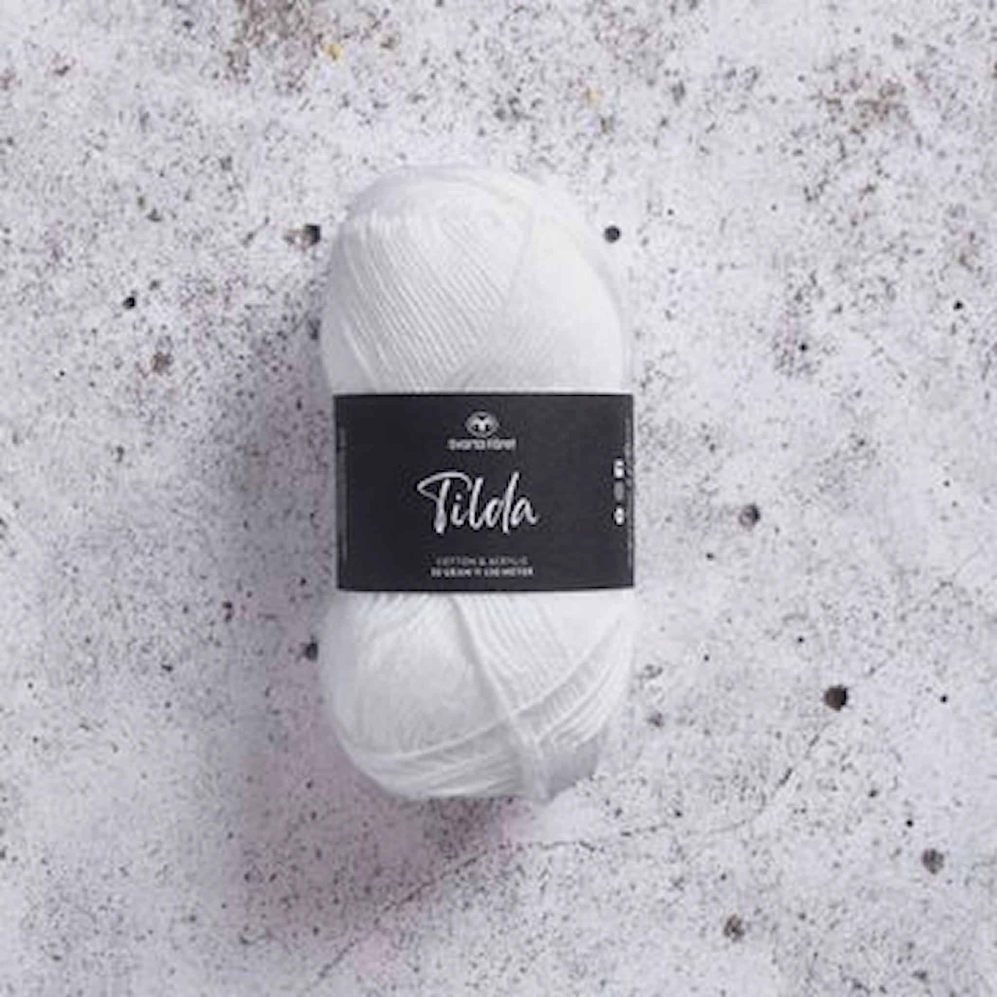 Produktbild för Tilda Garn Bomullsmix 50g Svarta Fåret
