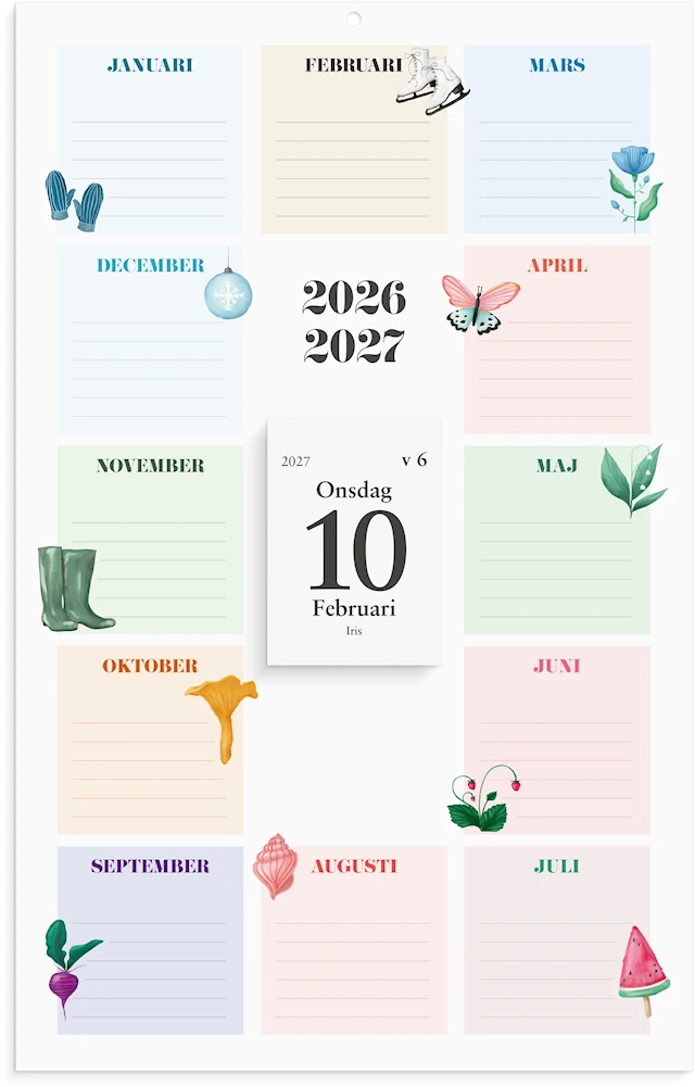 Väggkalender 26/27 Klassens almanacka Burde