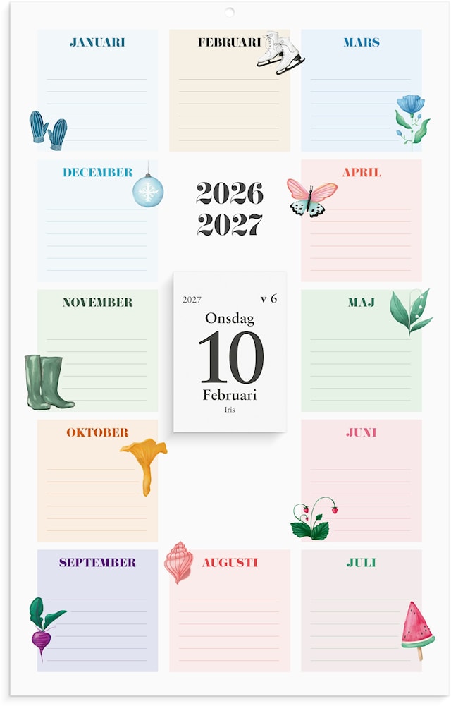 Väggkalender 26/27 Klassens almanacka Burde